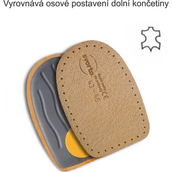 Vložka do bot SVORTO Podpatěnky asymetrické 047 vel.33-46, --- - 33-36