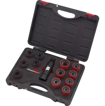 Sada na opravu pneumatiky Sada na čištění šroubů a nábojů kol, 14 dílů, Welzh (Welzh Werkzeug)