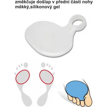 Vložka do bot SVORTO Gelový metapolštář 110 vel.36-46, --- - 36-40