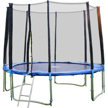 Trampolína GoodJump 4UPE modrá 305 cm s ochrannou sítí + žebřík + krycí plachta