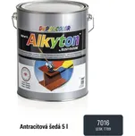 Barva na kov rez i dřevo DUPLI-COLOR Alkyton antracitově šedá RAL7016 lesklá 5 l