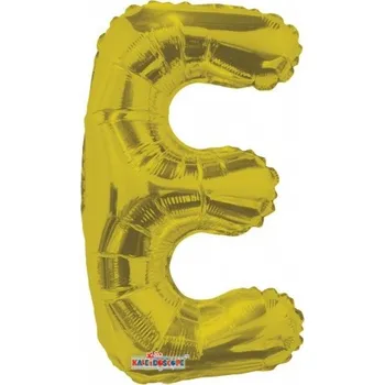 Balónek Fóliový balónek 35 cm - písmeno E - zlatý - K35072-14S