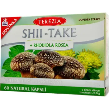 Přírodní produkt Terezia Shii-Take + Rhodiola Rosea 60 cps.