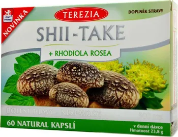 Přírodní produkt Terezia Shii-Take + Rhodiola Rosea 60 cps.