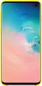 Pouzdro na mobilní telefon Samsung Silicone Cover pro Galaxy S10 žluté