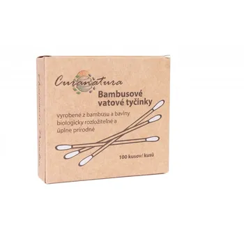 Curanatura Bambusové vatové tyčinky 100 ks