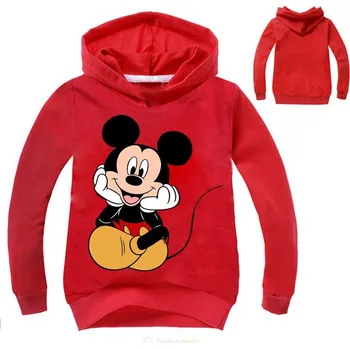 Chlapecký svetr Mickey Mouse Mickey mikina s kapucí Věk: 6T, Barva: Červená