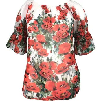 Dámská móda Dámská halenka Larka červená - Favab červená S