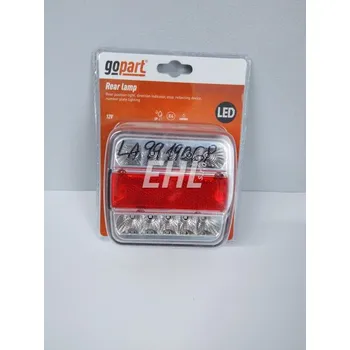 Sklo světlometu Zadní svítilna LED, čtvercový, zn.Gopart LA99190GP