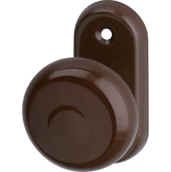 Dveřní kování Koule lak na OV rozetě hnědá (Koule lak na OV rozetě hnědá)