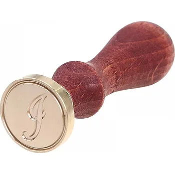 Sběratelství Pečetní razítko do vosku s písmeny abecedy - ručně psané I