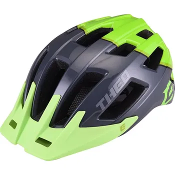 Cyklistická přilba Extend THEO šedá-zelená ((55-58cm)) (Cyklistická přilba Extend THEO grey-grass green, S/M (55-58 cm) shine)