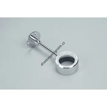 Nábytkové kování držák boční na sloup l=140 - chrom mat.