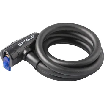 Zámek na kolo Extend CIRCON 1500mm černý (Zámek na jízdní kolo Extend CIRCON 12*1500 mm, black)
