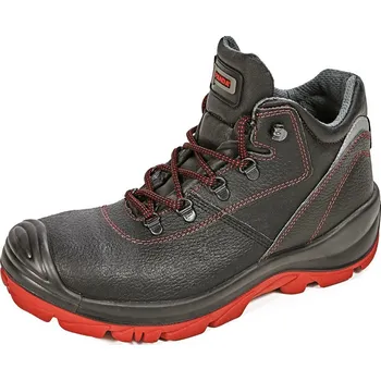 Pracovní obuv Panda Cerbiatto S3 HRO černé/červené