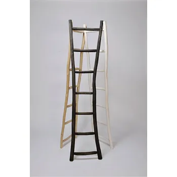 Paraván Hitra Dřevěný žebřík PRIMITIV černý wash
