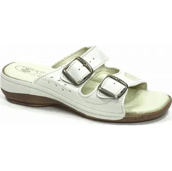 Dámská zdravotní obuv Sante zdravotní obuv Santé N/124/3H/10 dámské zdravotní pantofle bílé halux Tabulka dámských velikostí: 40