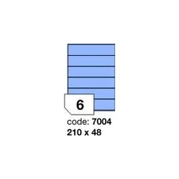 Kancelářské potřeby Modré samolepicí etikety Rayfilm R0123.7004F, 210x48 mm, 1.000 listů A4, 6000 etiket