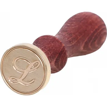 Pečeť Pečetní razítko do vosku s písmeny abecedy - ručně psané L