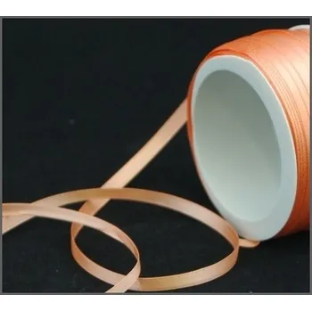 Stuha Saténová stuha 6 mm - lososová - 1 m