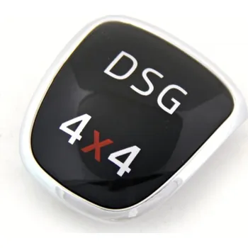 Hlavice řadicí páky Náhradní plaketka řadící páky (automat) s nápisem DSG