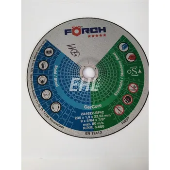 Řezný kotouč Řezný kotouč Főrch, 230x1,9x22,23 mm 5011