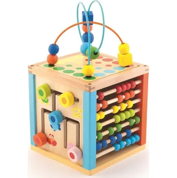 Dřevěná hračka Trefl Wooden Toys Kostka edukační dřevěná
