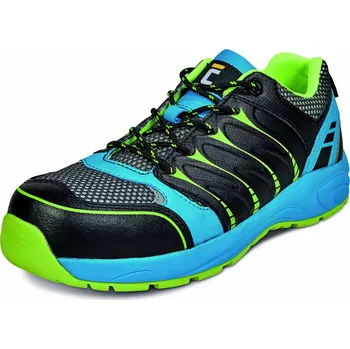 Červa Coach S1P černá/šedá/modrá/zelená, 36