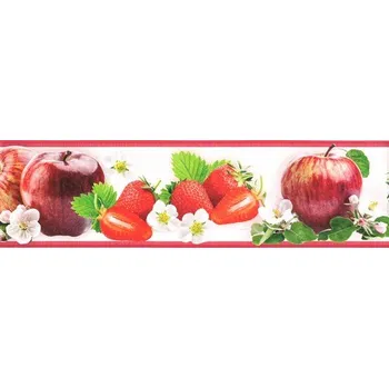 Tapeta Samolepící bordura ovoce červené B83-01