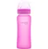 Kojenecká láhev Everyday Baby Skleněná láhev se senzorem 300 ml, Pink