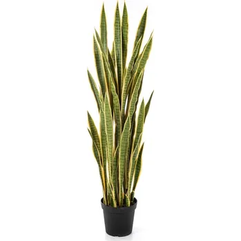 umělá květina Luxusní umělá květina SANSEVERIA VARIEGATED S KVĚTINÁČEM, 150 cm