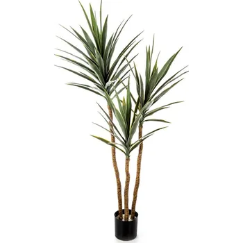 umělá květina Luxusní umělý kvetoucí strom YUCCA STROM DELUXE X 3, 160 cm