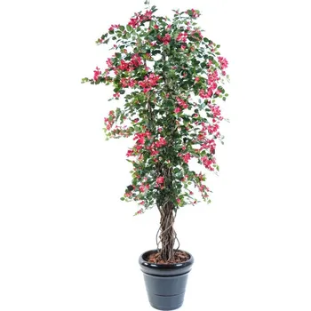 umělá květina Luxusní umělý kvetoucí strom Bougainvillea LIANA červená, 210cm