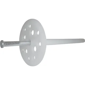 Hmoždinka Talířová hmoždinka s kovovým trnem 10x120 - 100ks