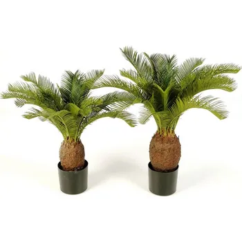 umělá květina Luxusní umělá palma CYCAS ROSTLINA X 22 S KVĚTINÁČEM, 70 cm