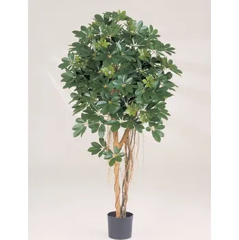 umělá květina Luxusní umělý strom NATURAL SCHEFFLERA UMBRELLA, 110 cm