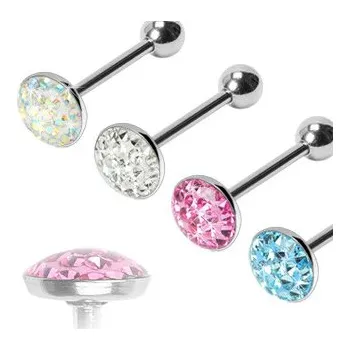 Piercing Steel Edge Piercing do jazyka 18R Barva: Růžová