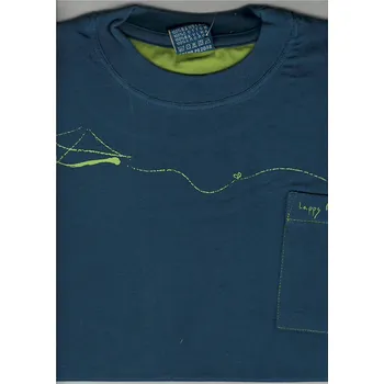 Dětské tričko PO-2048, krátký rukáv, modrá, vel. 140