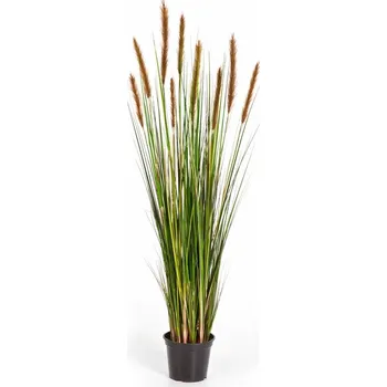 umělá květina Luxusní umělá travina FOXTAIL TRÁVA S BROWN FL, 120 cm