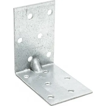 Tesařské kování KMP4 Úhelník montážní s prolisem 60x60x40x1,5mm