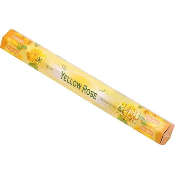 Čajovna Tulasi Yellow rose - Žlutá růže indické vonné tyčinky 20 ks
