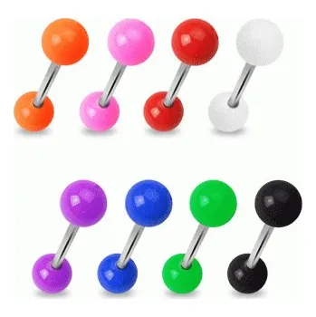 Piercing Steel Edge Piercing jazyka AS Barva: Červená