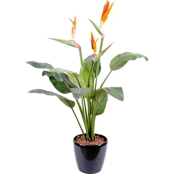 umělá květina Luxusní umělá palma Strelitzia, 98cm