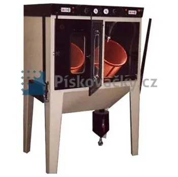 dílenský stroj Bubnová pískovačka (duble) ITB/TTB-B2 Profi bubnová pískovačka / tryskač - kombinovaná, ČR zakázková výroba.