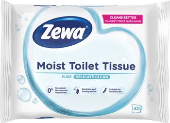 Toaletní papír Zewa Pure vlhčený toaletní papír 42 ks