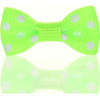 Stuha Mašlička puntík neonově zelená
