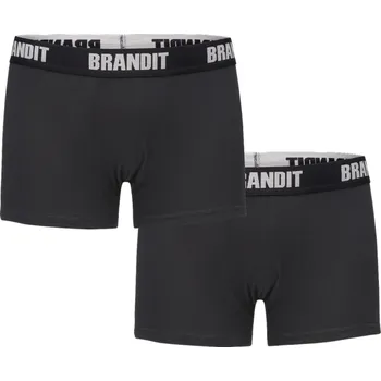 Boxerky boxerky pánské (set 2 kusů) BRANDIT - 4501-black+black