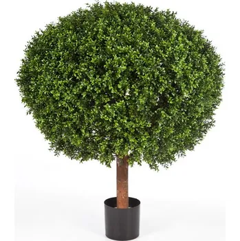 umělá květina Luxusní umělý strom BUKSUS KOULE, 100 cm