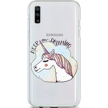 Pouzdro na mobilní telefon Kryt Samsung A70 silikon Dreaming (obal neboli pouzdro na Samsung A70)