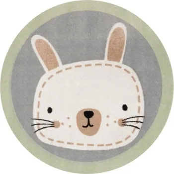 Koberec ELIS DESIGN Dětský kulatý koberec - Zajíc